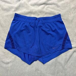 Nike Royal Blue Training Shorts Womens M Dri-FIT Running Gym Workout‎ 724426